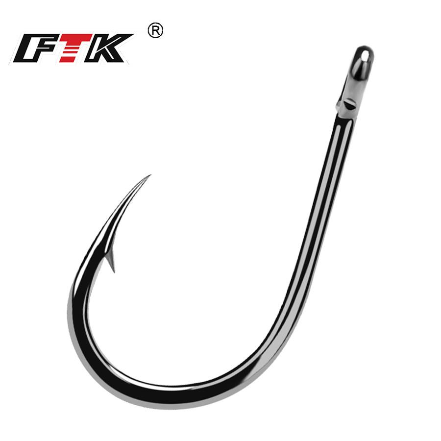 FTK 50/100pcs Baitholder Fishing Hooks Sea Barbed Long Shank Beak Hook Live Bait Holder Fishing Worm Hooks Saltwater Accessories Tackle