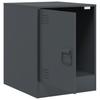 Nightstands 2 Pcs Anthracite 34.5 X 39 X 44 Cm Steel