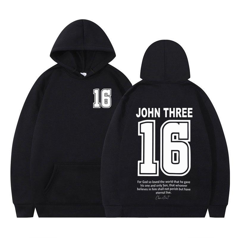 

Christian Jesus John 3:16 Graphic Hoodies Men Women Fashion Clothing Pullover Autumn Winter Fleece Casual Oversized Sportswear 3XL