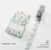 Beautiful Wash Tape Flower Plant Japanese Masking Adhesive Tape Decors Scrap Booking Sticker Label