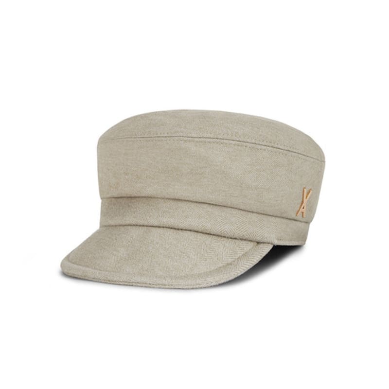 VARZAR VA Studded Balloon Bellboy Cap Beige