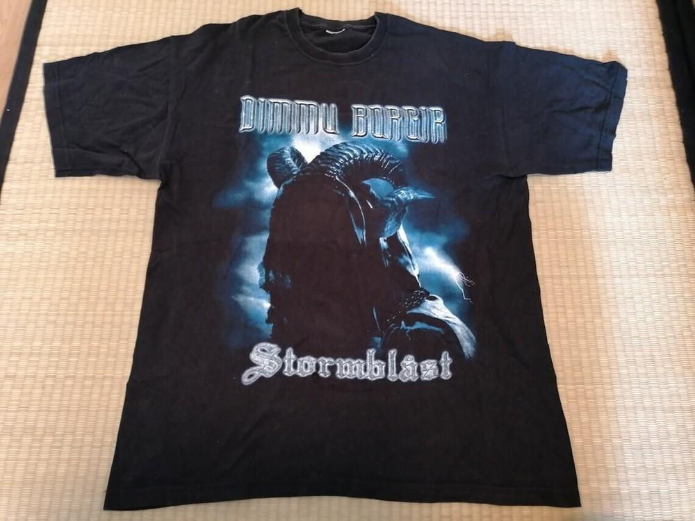 DIMMU BORGIR Stormblast Футболка с принтом 2005 Подарок фанату Черная Все размеры Футболка унисекс AC1088 M