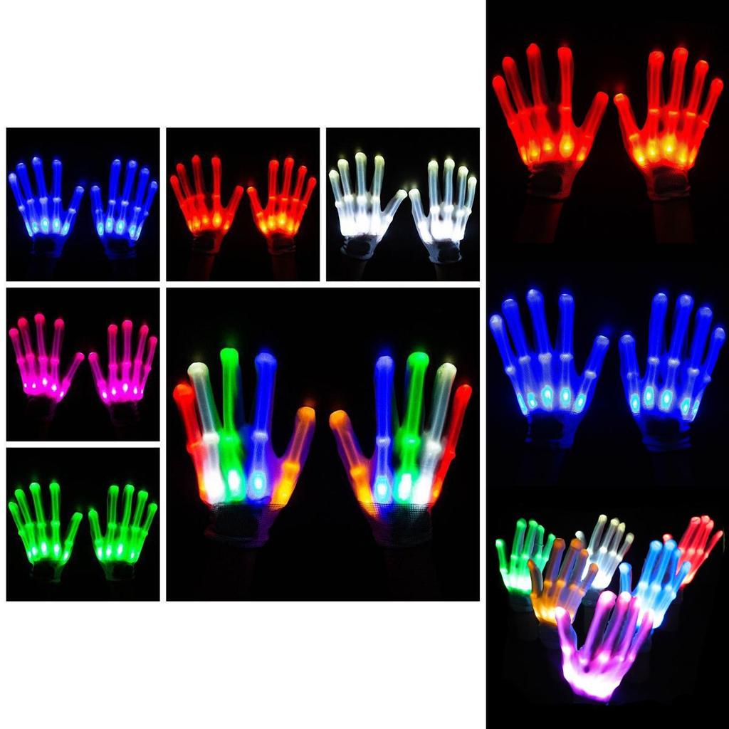 Premium Quality Electro Led Finger Flashing Gloves For Vibrant Dance Parties And Raves