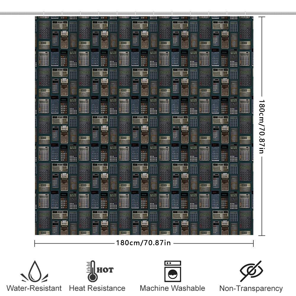 Shower Curtain Abstract Geometric Modern Art Bathroom Decor Waterproof Fabric Liner Vintage Patterned Backdrop Home Textile