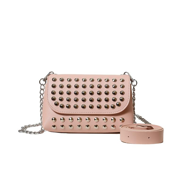 European and American Trends, Personalized Rivets, Simple Chain, Shoulder Mobile Phone Bag, Niche Design, Versatile, Foreign Style Messenger Bag,