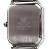 Casio MTP-M306M-8AV Men's Multi-Function Watch, Rectangle Silver Case, Gray Sunburst Dial, Stainless Steel Mesh Band