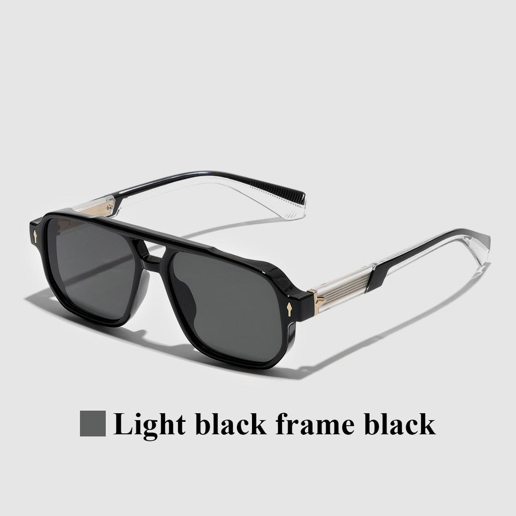 Retro Transparent Frame Sunglasses for Men and Women Luxury Brand Designer UV400 Protection Stylish for Driving & Outdoors