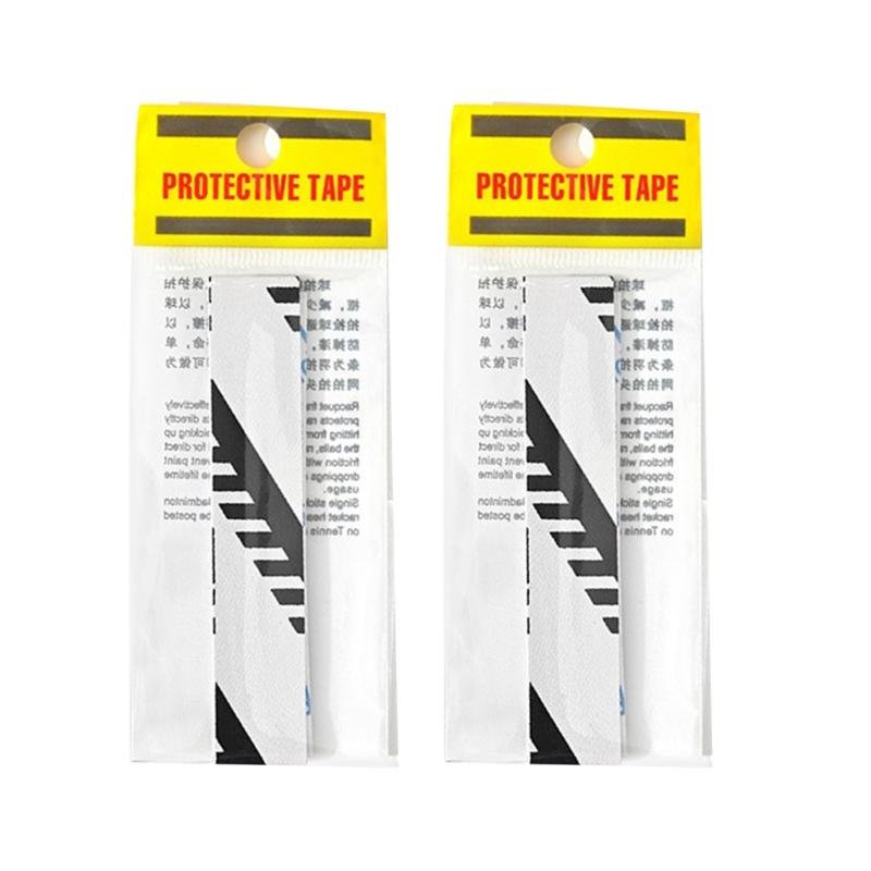 2Pcs Tennis Rackets Paddle Head Protections Tape Badmintons Rackets Head Protector Sticker Racquet Head Edge Guard 1
