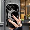 Phone Case: 2D Flat, Fits iPhone 18, 17, 16, 15, 14, 13, 12Pro Protective Case, Hugging Crescent Moon, Perfect Christmas and Halloween Holiday Gift