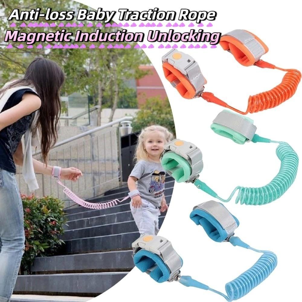 Breathable Baby Traction Rope Adjustable Children Harness Anti-lost Wrist Link Band  Toddler
