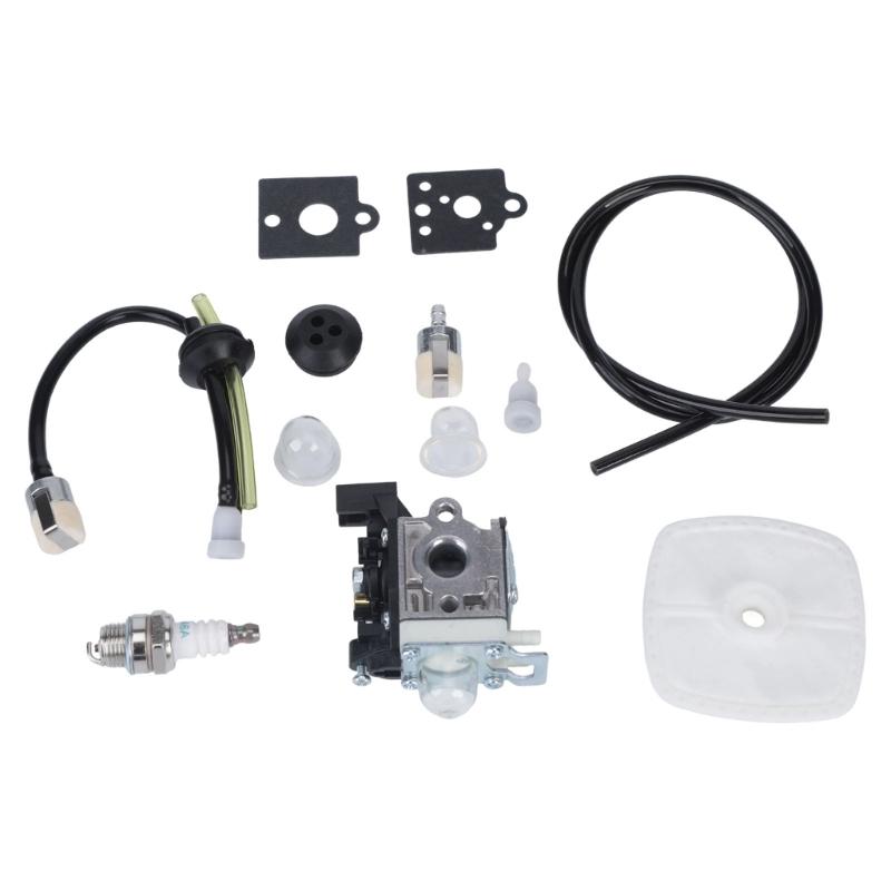 699807 Carburetor Kit for B&S Hard Starting and Rough Idle Repair, 47MM Layout with Hose, Filter and Mounting Gaskets