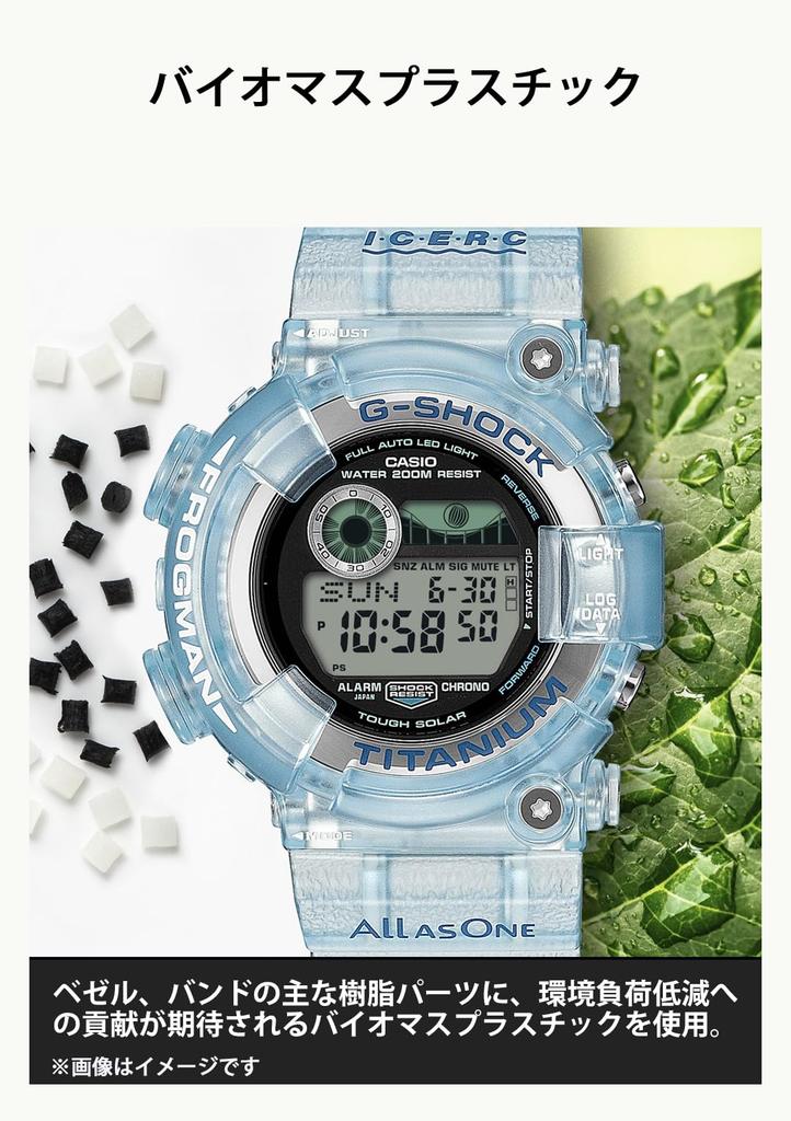 CASIO Watch G-SHOCK Love The Sea And The Earth ICERC Japan Collaboration Model Eco-Friendly Material GW-8202K-2JR Men's Skeleton blue