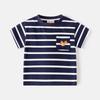 Boys Striped T Shirt Short Sleeve Casual Summer Tee Soft Comfortable Clothing for Toddler and Kids