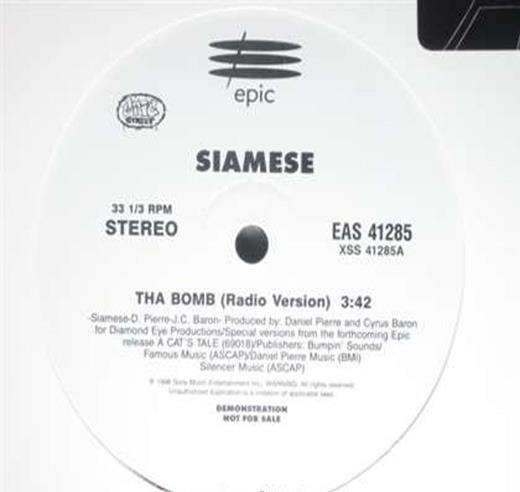 

12inch Record SIAMESE - Tha Bomb EAS41285 Epic 1998 US Rap & Hip-Hop/R&B Used