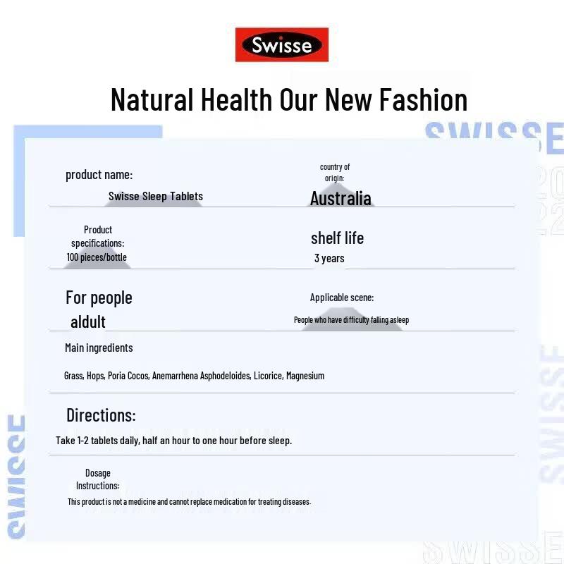 Swisse Valerian Sleep Support Tablets