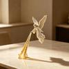 Handcrafted PLA Sculpture for Living Room Arts Angel Bookshelf Statue, Decorative Figurine with Light, Collectible Desk Creative Unique Hand