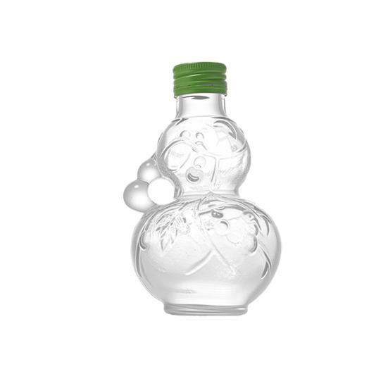 Creative Gourd-Shaped Glass Bottle with Handles Thickened Glass Liquor Bottle for