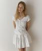 AMONG A Henley Neck Ribbed T-Shirt_White