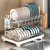 Kitchen Sink Drain Rack with Utensil and Cutting Board Holder