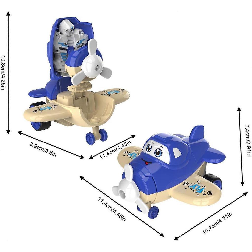 Pull Back Airplane Toy - Collision Deformation Aircraft | Small Transport Vehicles, Toy Airplanes for Boys and Girls, Party Favors
