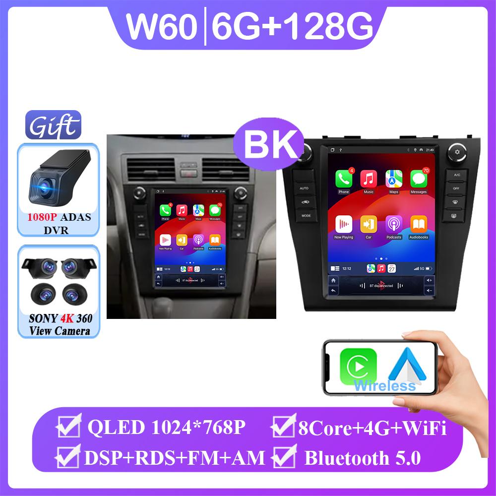Android 14 9.7 Inch NO 2din Carplay Android Auto For Toyota Camry 6 XV 40 50 2006 - 2011 Car Radio Multimedia Player Navigation