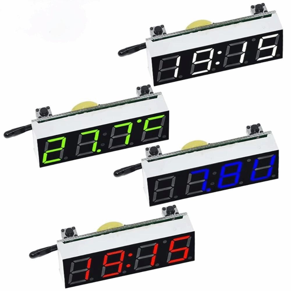 3-in-1 LED RX8025T Digitaluhr DC 5-30V Voltmeter Modul Modul DIY Thermometer DIY Projekte