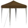 Pop Up Party Tent 195 X 195 X 245 Cm Taupe Oxford Fabric