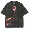 Classic Action Roleplaying Game Blood Borne Peripherals Print Tshirt Men Women Fashion Retro Washed Cotton Casual Oversize Top