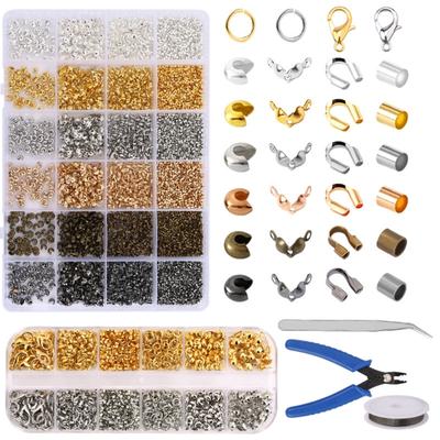 Dubbele Maat Metalen Kralen Positioneringskit Delicate Oorbellen Maakbenodigdheden Voor Ketting Armband Oorbellen Knutselen
