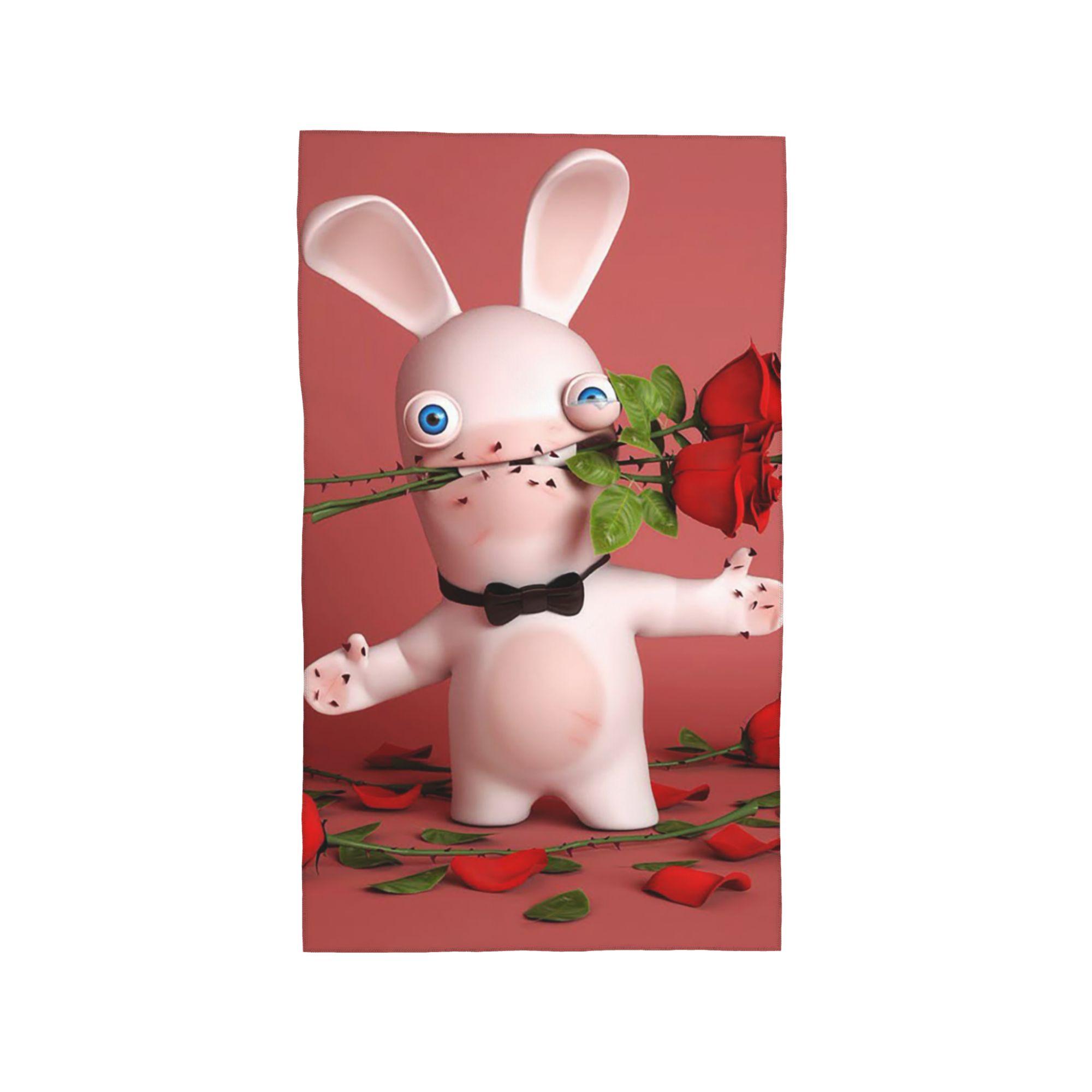 

Raving Rabbits St-Valentin Soft Face Towel Quick Dry Pool Bath Cotton Towels Breathable W30*H60(CM)