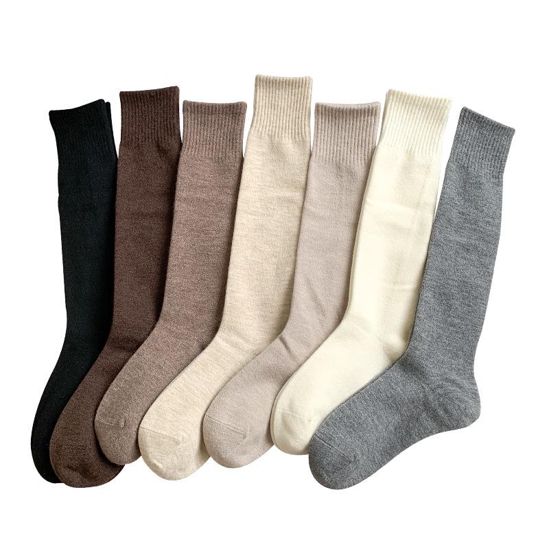 Women's Autumn & Winter Thick Wool Non-Slip, Boneless, Anti-Pilling High-Tube Calf Socks