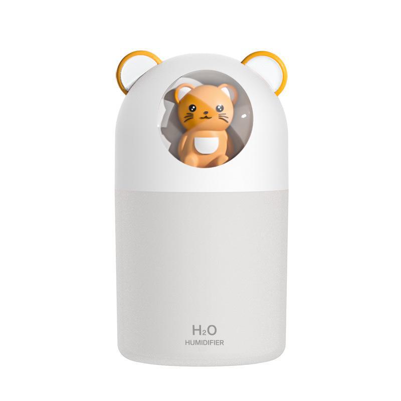 USB Portable Desktop Humidifier with Large Mist & Ambient Light - Air & Water Purifier