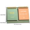 2026 Desk Calendar Mini Portable Simple English Handmade Desktop Decoration Office Daily Record Study Decor Desk Accessories