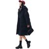 Anta Letter Zipper Hooded Comfortable Breathable Versatile Casual Long Down Jacket Women outerwear Basic-Black 962448902-4