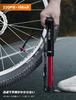 Tiakia Bicycle Air Pump Floor Pump Compatible with Valves Portable Pump Compact with Pressure Gauge Road Bike Cross Bike Air Pump Small Durable