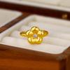 Plum Blossom Diamond Open Adjustable Ring: Elegant, Versatile, Sweet, and High-End Fashion for Women