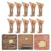 Versatile Brick Hangers for Outdoor Decorations Secure Hold Without Drilling Fits Standard Brick Set of 12 Pack