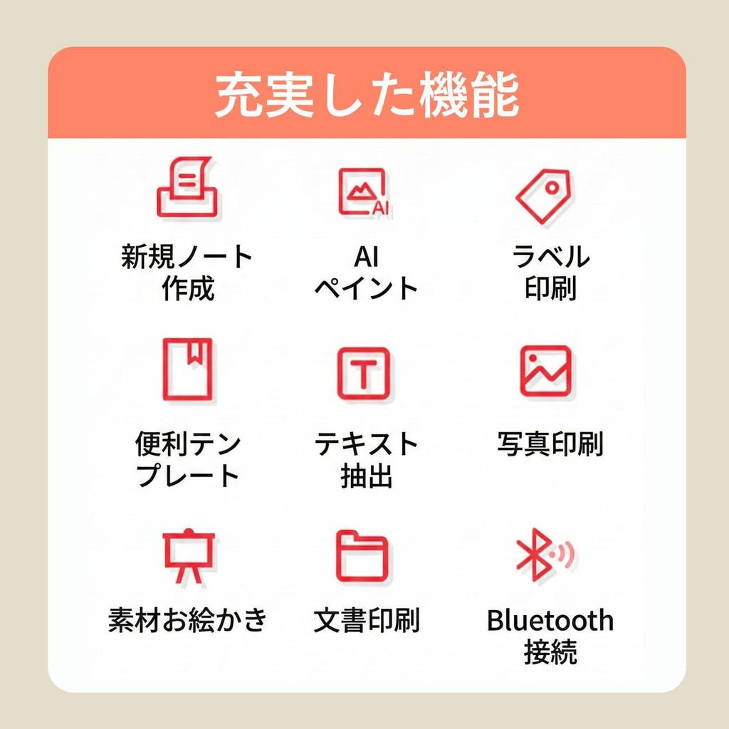 Mini Thermal Printer, Smartphone Compatible, Mini Label Printer, Compact, Includes 1 Roll of Thermal Paper, Bluetooth Connection, Android and iOS Comp