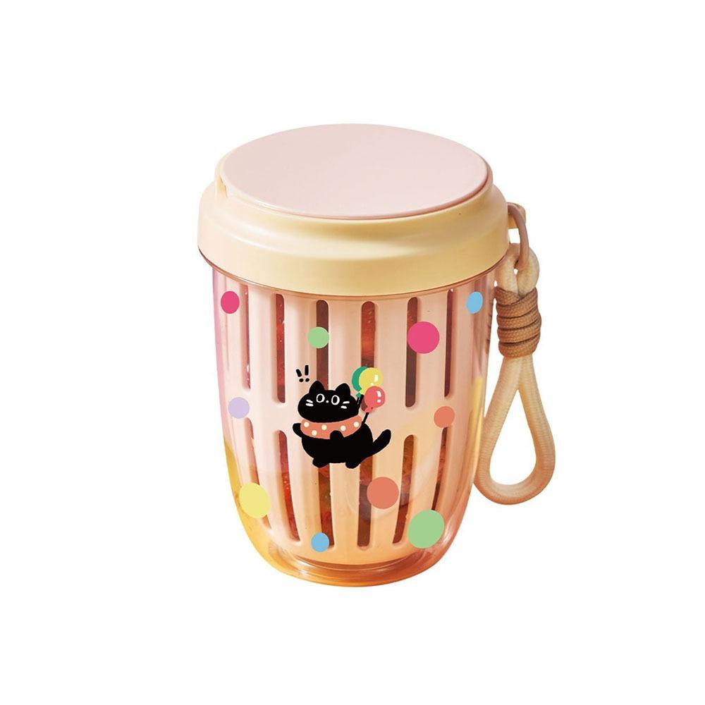 Drainable Salad Cup With Lids Fruit Storage Bottle Multipurpose Fruit Salad Storage Cup  Breakfast