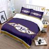 Los Angeles Kings Purple Bedding Design Print Bedding Set Duvet Cover Pillowcases (1* Duvet Cover 2* Pillowcases Do Not Include Comforter)