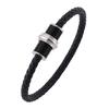 Fashion Round Rope Male Female Leather Bracelet Charm 4 color Magnetic Clasp Bracelets&Bangles Jewelry Gifts
