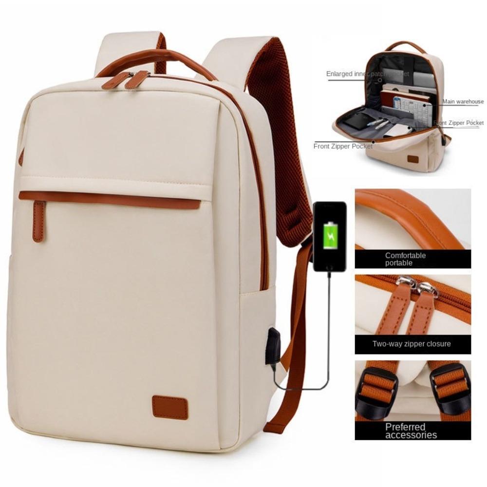 Waterproof Travel Backpack Wear-resistant Daypack Laptop Bag Simple Student Backpack Travel