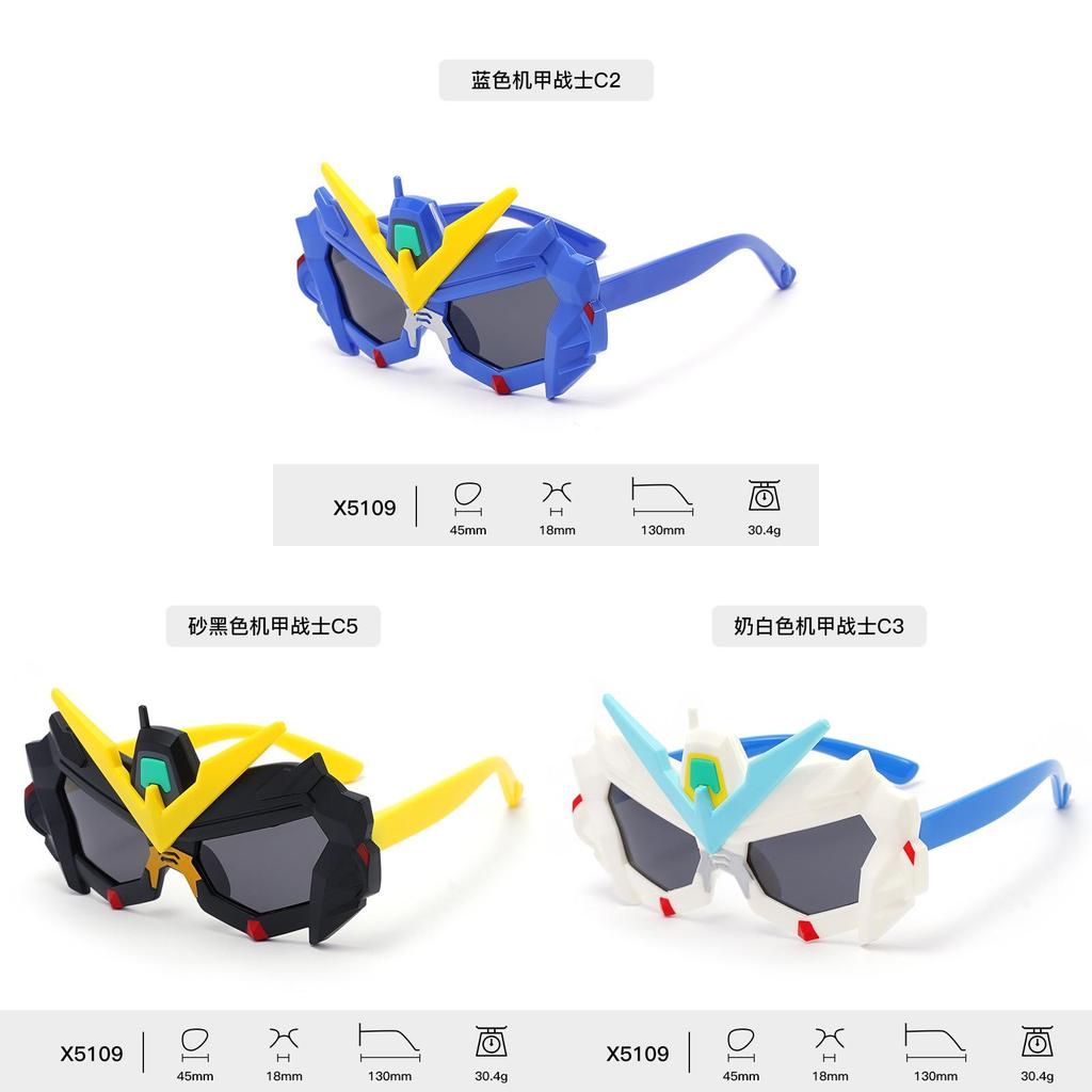 Mysterious Mech Warrior Kids Sunglasses With Polarized Tac Lenses For Sun Protection And Outdoor Play