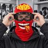 Cold Weather Face Mask Hamburger Print Skii for Winter French Fries Chicken Fastfood Cycling Guard Pattern Neck Gaiter Balaclava Velvet Full