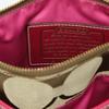 COACH Signature Diagonal Shoulder Bag leather Khaki x Pink Women 10129 Used