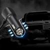 120W Car Cigarettes Lighter Adapter Splitter Multiple Port USB C Charging 3 Socket for Heavy Duty Truck with LED Display
