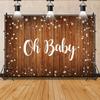 Wood Backdrop for Food Baby Portrait Photography Backdrops White Brown Wooden Board Plank Background for Party Decor Custom