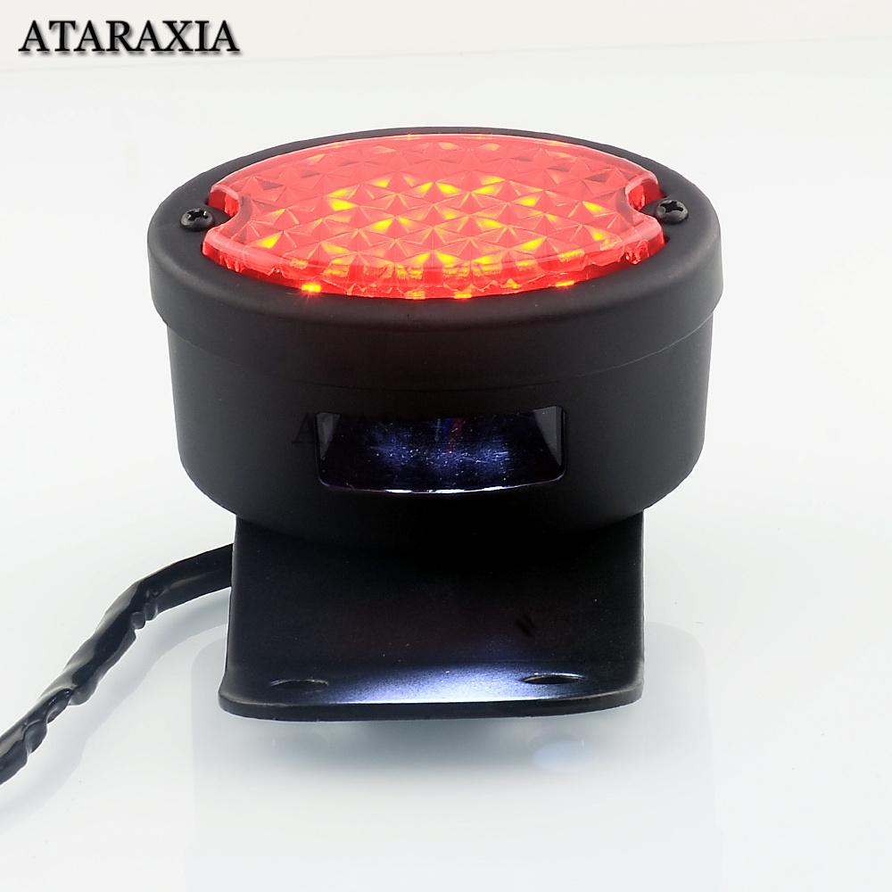 Retro LED Tail Light License Plate Lights Bracket For Harley Brake Stop Lights For Chopper Bobber Taillight Cat Eye Rear Lamp