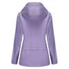 Damen Windjacke mit Kapuze und Reißverschluss, winddicht, einfarbig, lockerer Trenchcoat für Herbst und Winter, lässige Outdoor-Wanderbekleidung