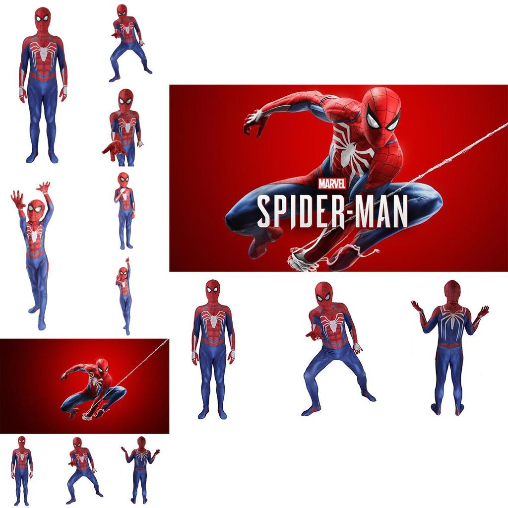 Ps4 Spiderman Jumpsuit Cosplay Costume For Kids And Adults Perfect Stitches